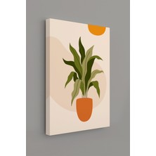 Stella Store Tropikal Yaprak Soyut Modern Minimal  Kanvas Tablosu 3'lü Canvas Tablo Seti