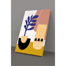 Gift Pack Tropikal Soyut Çiçekler Modern Minimal  Kanvas Tablosu 3'lü Canvas Tablo Seti