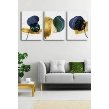 Stella Store Soyut Modern Minimal  Kanvas Tablosu 3'lü Canvas Tablo Seti