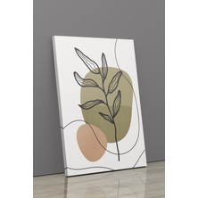 Gift Pack Tropikal Soyut Yapraklar Modern Minimal  Kanvas Tablosu 3'lü Canvas Tablo Seti