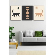 Gift Pack Soyut Modern Minimal  Kanvas Tablosu 3'lü Canvas Tablo Seti