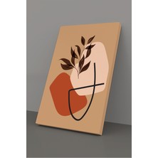 Stella Store Tropikal Soyut Yapraklar Modern Minimal  Kanvas Tablosu 3'lü Canvas Tablo Seti