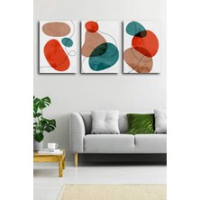 Gift Pack Soyut Modern Minimal  Kanvas Tablosu 3'lü Canvas Tablo Seti