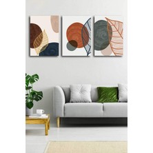 Gift Pack Soyut Modern Minimal  Kanvas Tablosu 3'lü Canvas Tablo Seti