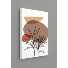 Gift Pack Tropikal Soyut Çiçekler Modern Minimal  Kanvas Tablosu 3'lü Canvas Tablo Seti