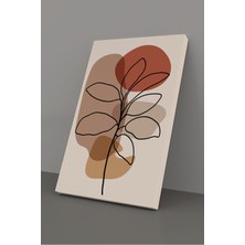 Gift Pack Tropikal Soyut Çiçekler Modern Minimal  Kanvas Tablosu 3'lü Canvas Tablo Seti