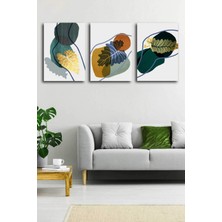 Gift Pack Soyut Modern Minimal  Kanvas Tablosu 3'lü Canvas Tablo Seti