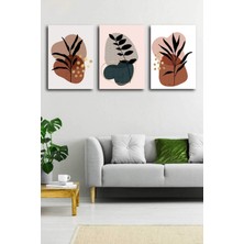 Gift Pack Soyut Modern Minimal  Kanvas Tablosu 3'lü Canvas Tablo Seti