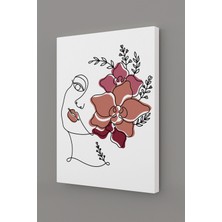 Gift Pack Çiçekli Kadın Modern Minimal  Kanvas Tablosu 3'lü Canvas Tablo Seti