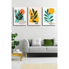 Gift Pack Soyut Modern Minimal  Kanvas Tablosu 3'lü Canvas Tablo Seti