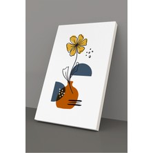 Gift Pack Soyut Çiçekler Modern Minimal  Kanvas Tablosu 3'lü Canvas Tablo Seti