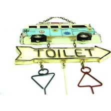 Çıpacı Dekoratif Metal Wc Kapı Yazısı Minibüs ( Toilet )