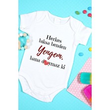 Tuğba Baby Özel Tasarım Bebek Zıbın - Çıtçıtlı Body (Doymaz Ki Yengem!)