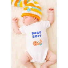 Tuğba Baby Özel Tasarım Bebek Zıbın Çıtçıtlı Body Baby Boy