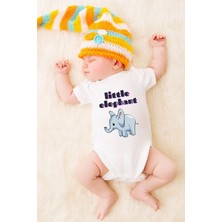 Tuğba Baby Özel Tasarım Bebek Zıbın - Çıtçıtlı Body (Little Elephant)