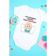 Tuğba Baby Özel Tasarım Bebek Zıbın 0-3 Yaşa Kadar Uygun(Oyun Arkadaşın Geliyor Babam Hazır Mısın?