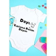 Tuğba Baby Özel Tasarım Bebek Zıbın 0-3 Yaşa Uygun(Karizma Benim Dayım!)