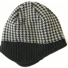 Eleven Markets Içi Polarlı Kulaklı Gri Desenli Bere