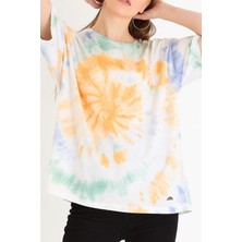 Polo State Kadın Batik Yıkamalı Oversize Yeşil