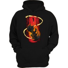 Remonz Yüzüklerin Efendisi Balrog Gandalf Baskılı 3 Ipl. Şardonlu, Içi Polar, KALIN(600GR) Hoodie