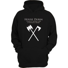 Remonz Lotr Yüzüklerin Efendisi Durin Baskılı 3 Ipl. Şardonlu, Içi Polar, KALIN(600GR) Hoodie