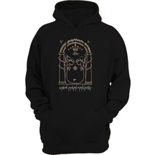 Remonz Lotr Yüzüklerin Efendisi Gizli Kapı Baskılı 3 Ipl. Şardonlu, Içi Polar, KALIN(600GR) Hoodie