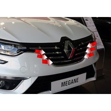 Şüscar Oto Renault Megane 4 Krom Ön Panjur Çıtası 5 Parça Paslanmaz Çelik