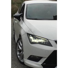 Şüscar Oto Seat Leon Mk3 Mk3.5 Batman Yarasa Ayna Kapağı Piano Black Abs Plastik