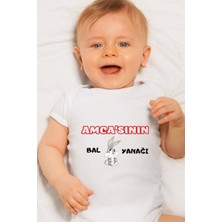 Tuğba Baby Özel Tasarım Bebek Zıbın - Çıtçıtlı Body (Amcasının Bal Yanağı)