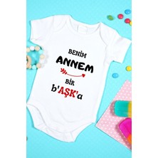 Tuğba Baby Özel Tasarım Bebek Zıbın - Çıtçıtlı Body (Benim Annem Bir B'aşk'a!)