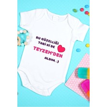 Tuğba Baby Baskılı Tasarım Bebek Zıbını - Çıtçıtlı Body