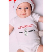 Tuğba Baby Özel Tasarım Bebek Zıbın - Çıtçıtlı Body (Dayısının Bal Yanağı)