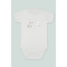 Tuğba Baby Pelikan Bebek 3 Baskılı Bebek Body Zıbın Kısa Kollu Çıt Çıtlı Body