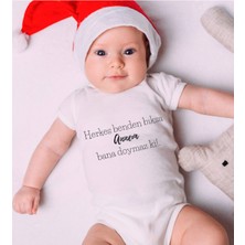Tuğba Baby Özel Tasarım Bebek Zıbın 0-3 Yaşa Uygun(Herkes Benden Bıksa Annem Bana Doymaz Ki!)