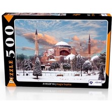 Adam Games Karlı Ayasofya 500 Parça Puzzle Yapboz