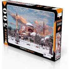 Adam Games Karlı Ayasofya 500 Parça Puzzle Yapboz