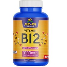 Mefa Naturals B12 (Metilkobalamin) 240 Tablet 1000 Mcg