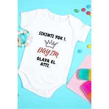 Tuğba Baby Özel Tasarım Bebek Zıbın Çıtçıtlı Body Sıkıntı Yok Dayım Olaya El Attı