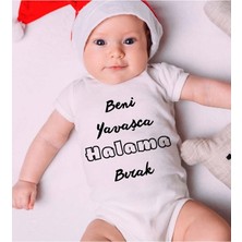 Tuğba Baby Özel Tasarım Bebek Zıbın 0-3 Yaşa Uygun(Beni Yavaşca Halama Bırak!)