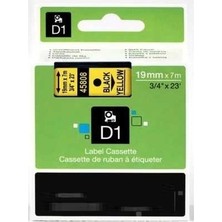 Dymo 45808 Sarı Üzerine Siyah Muadil Etiket