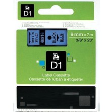 Dymo 40916 Mavi Üzerine Siyah Muadil Etiket