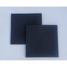 Titiz Park ve Zemin Karo Kauçuk Zemin 40X40 2 cm Siyah, Kırmızı, Yeşil