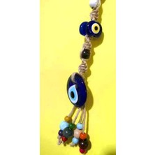 NAZAR Renkli Boncuklu Dekoratif Nazar Boncuğu Duvar Bahçe Balkon Süsü 29 cm