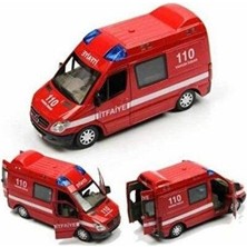 Hot Wheels Vardem Metal Işıklı Sesli1:32 Çek-Bırak- Itfaiye