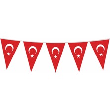 Bal10 Dünyası Kırmızı Beyaz Türk Bayraklı Flama, 23 Nisan 19 Mayıs Süsleme