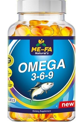 Mefa Naturals Omega 3-6-9 200 Softgels Balık Yağı 1600 Mg Keten Tohumu ve Lineolik Asit Içerir