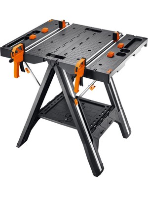 Worx Wx051 Çok Fonksiyonlu Katlanabilir Çalışma Tezgâhı 2 Tetik Işkence ile Taşınabilir ve Hafif