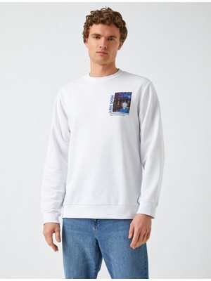 Koton Van Gogh Sweatshirt Lisanslı Baskılı