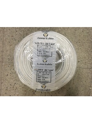 Öznur 3x1 Ttr Beyaz Kablo Tam Bakır 100 Metre