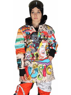 Snowsea Doksanlar Tasarım Kadın Kayak ve Snowboard Montu Snowsea SS7748